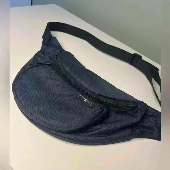 Navy Blue East Sport Fanny Pack With Pockets And Adjustable Straps Unisex - Picture 2 of 8